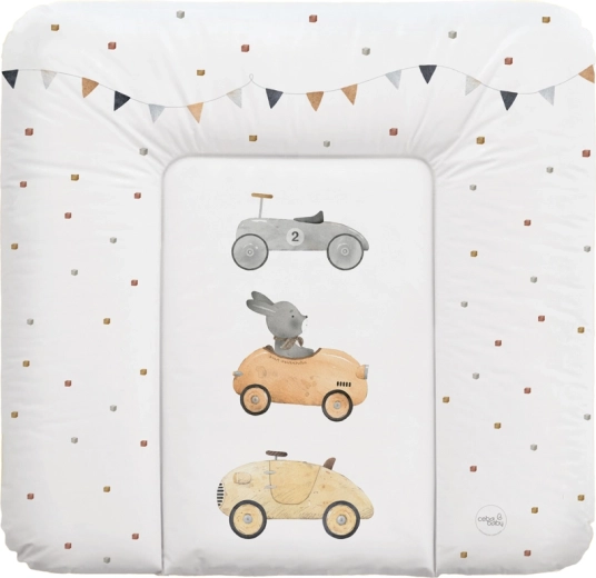 Ceba Baby matelas à langer souple pour commode Basic Bunny Driver 75 × 72 cm