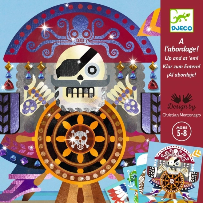 Images en feuille avec thème pirate