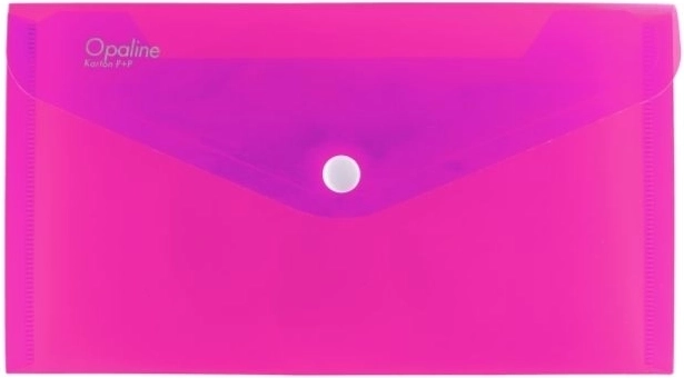 Pochette à bouton-pression DL Opaline rose (lot de 5)