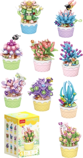 Florist succulentes dans des pots décoratifs (9 types) - 1 pièce