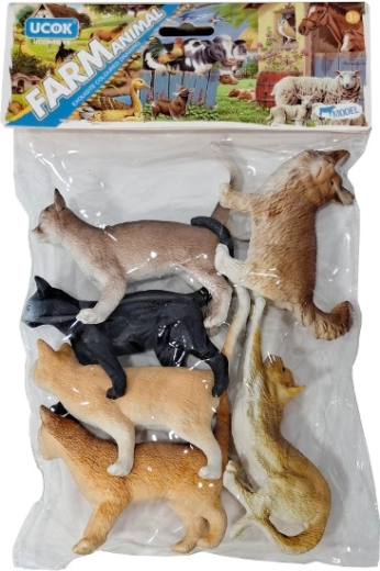 Chats dans un sac – ensemble de figurines de chats réalistes
