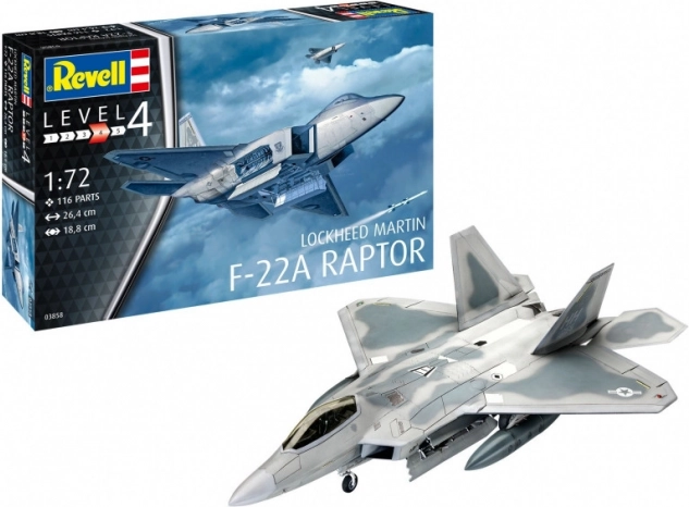 Maquette en plastique LOCKHEED MARTIN F‑22A Raptor