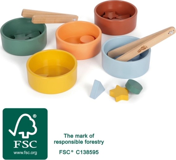 Bol en bois Montessori pour le tri