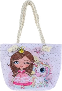Sac bandoulière princesse avec licorne