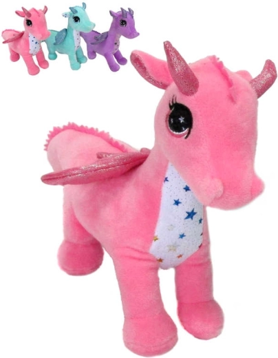 Dragonnet en peluche debout 24 cm - 1 pièce