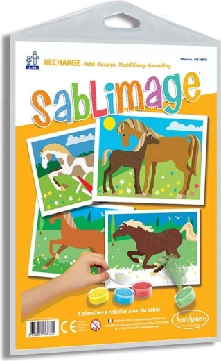 Sentosphere Sablimage tableaux de sable chevaux