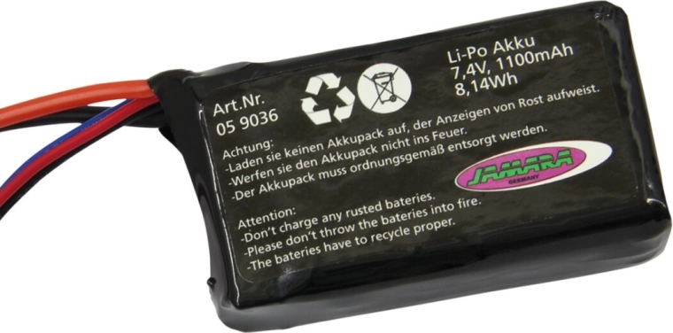 Pack d'accumulateur Sparkle 7,4 V 1100 mAh