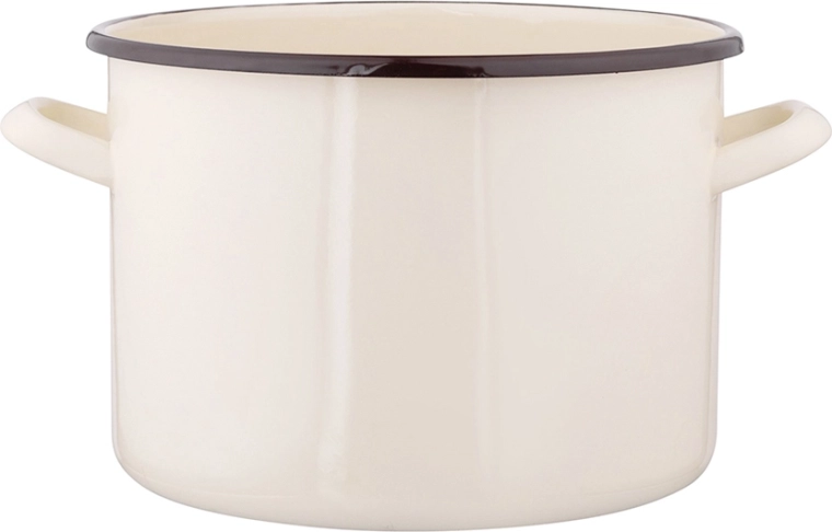 Casserole émaillée Silesia 3,3 l, 18 cm, crème