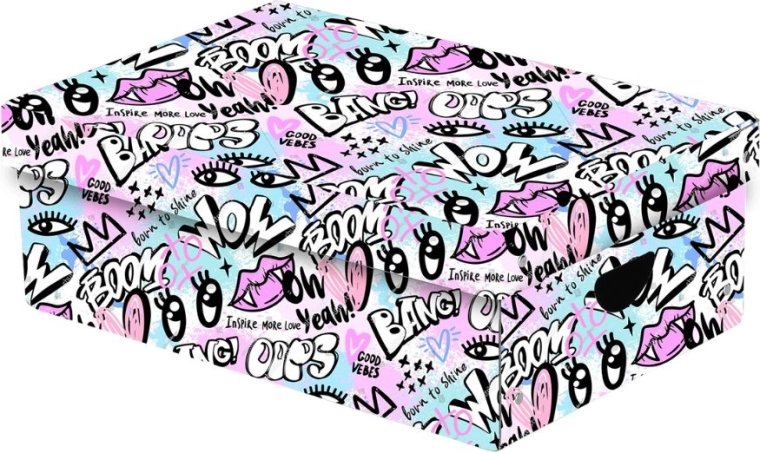 Grande boîte de rangement en laminé Funny Girl