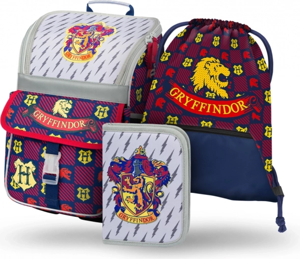 Set scolaire 3 en 1 BAAGL zippy Harry Potter Gryffondor – cartable, trousse et sac