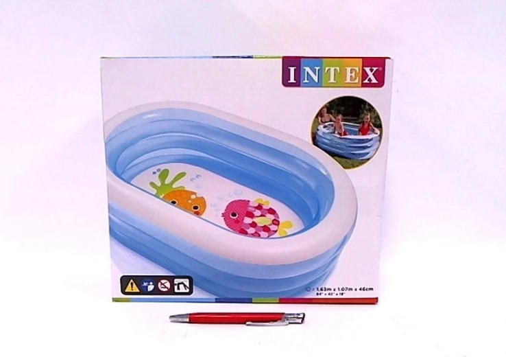Bestway piscine gonflable ovale pour enfants avec motif marin 163 × 107 × 46 cm
