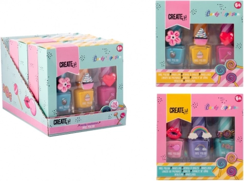 Coffret de vernis à ongles pour enfants avec bagues create it!