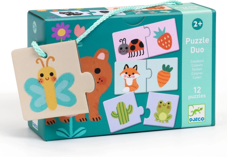 Djeco Eduludo puzzle duo – couleurs