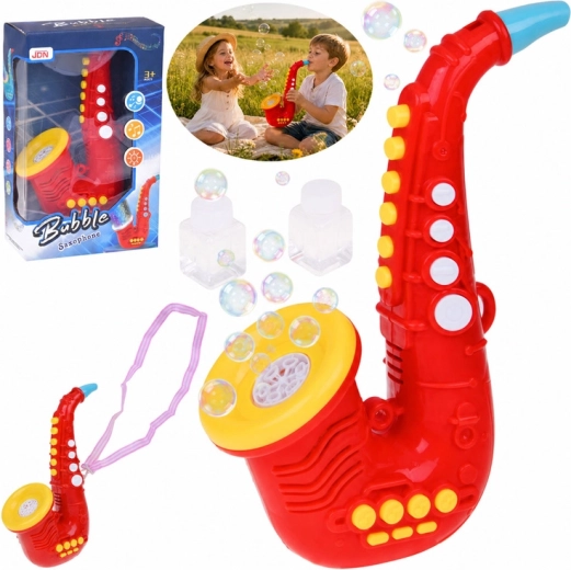 Saxophone à bulles pour enfants avec son et lumière