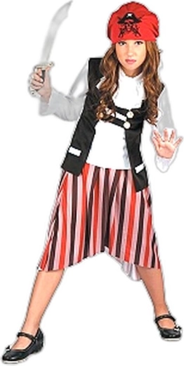 Costume de carnaval pirate fille taille M (120–130 cm)