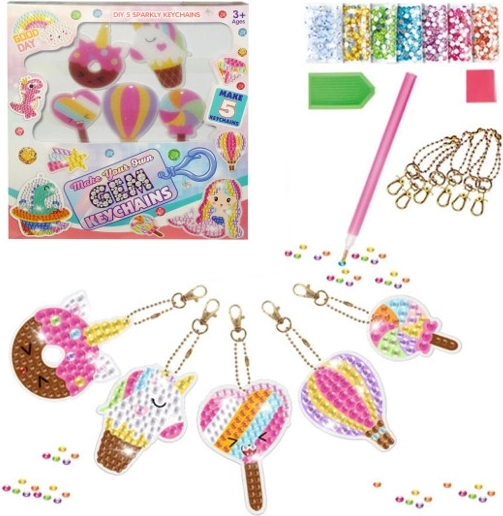 Kit créatif DIY pour fabriquer des porte-clés