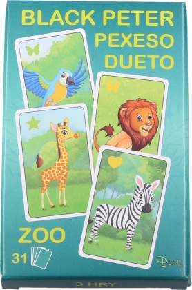 Cartes Vieux Garçon Zoo – jeu de famille classique