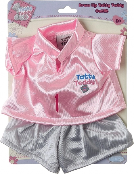 Ourson en peluche TATTY TEDDY avec t-shirt et short