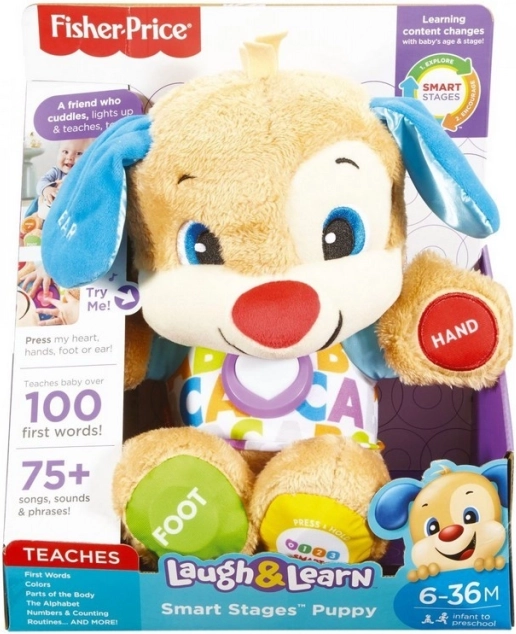 Mascotte interactive Puppy Pupil, niveaux d’apprentissage