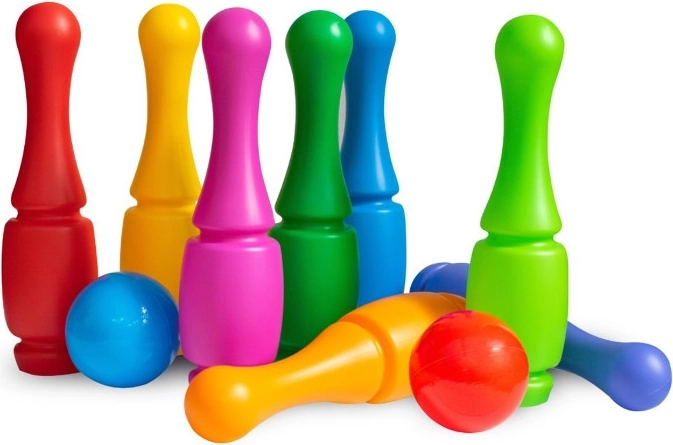 Quilles moyennes dans un panier