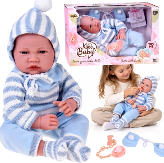 Poupée bébé parlante avec fonctions sonores, 45 cm