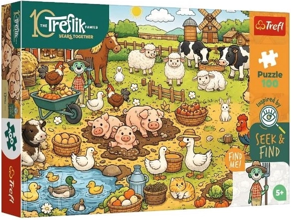 Puzzle Trefl Seek & Find Village – 100 pièces