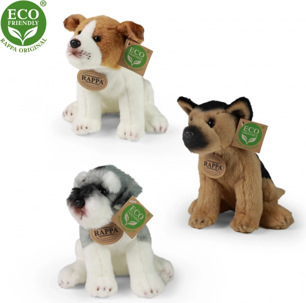 Chien en peluche assis 20 cm ECO friendly RAPPA