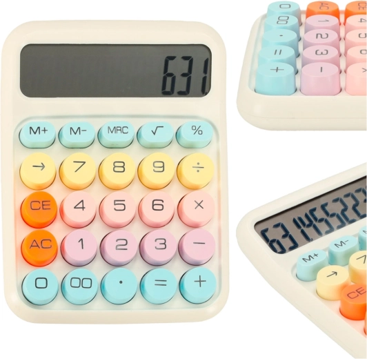 Calculatrice avec boutons ronds
