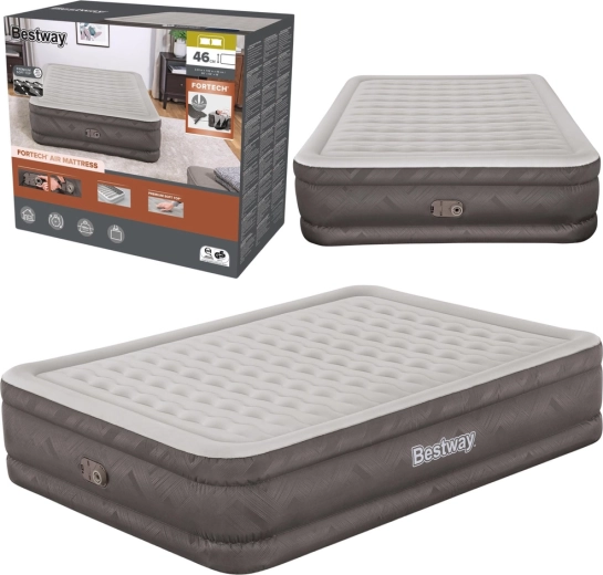 Matelas gonflable Queen avec pompe électrique intégrée Bestway 203 × 152 × 46 cm