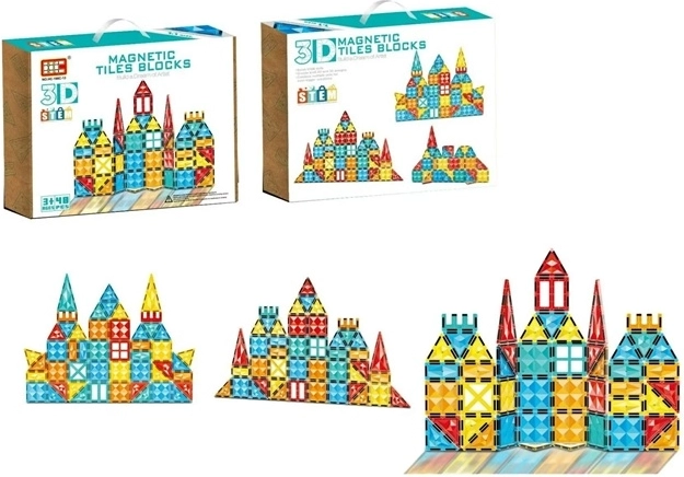 Kit de construction magnétique de 48 pièces