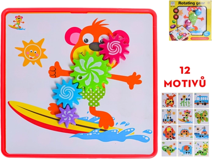 Mosaïque avec roues mobiles – set créatif pour enfants dès 3 ans