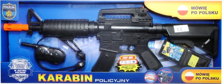 Fusil de police avec module vocal en polonais