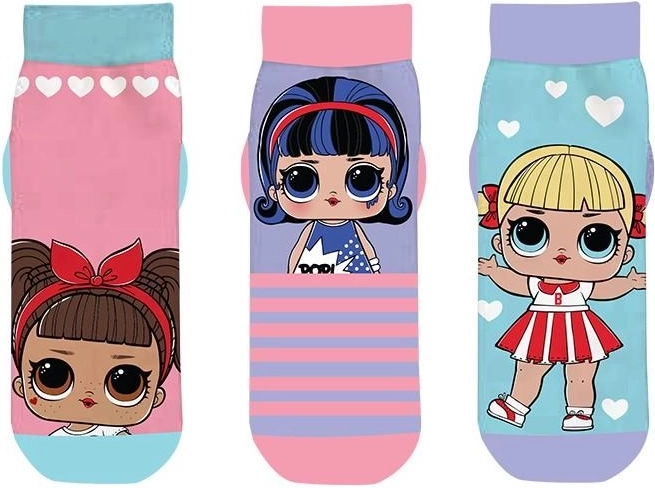 Chaussettes invisibles LOL Surprise - 3 paires