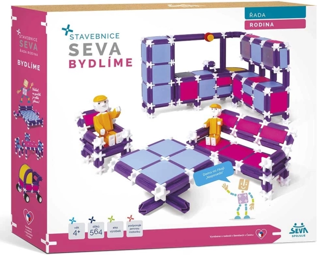 Seva Rodina – habitat, jeu de construction pour enfants (564 pièces)