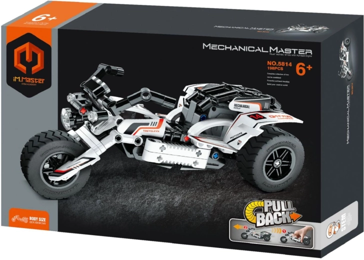 Kit de construction IM.MASTER, moto blanche - 1 pièce
