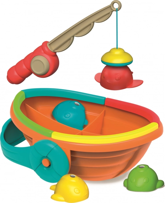 Clementoni Baby pêche colorée Play for Future – petit bateau magnétique pour le bain