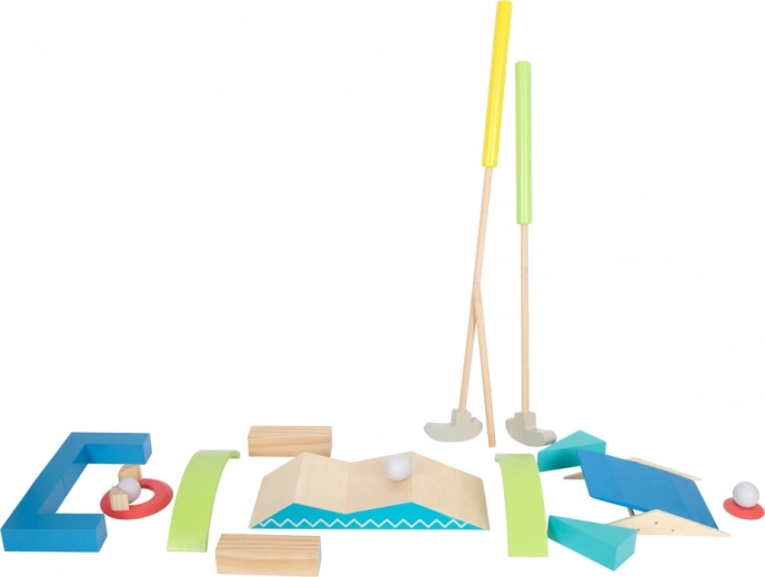 set de minigolf pour enfants small foot Active en bois FSC