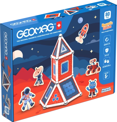Geomag Stories Mars – jeu de construction magnétique 80 pièces