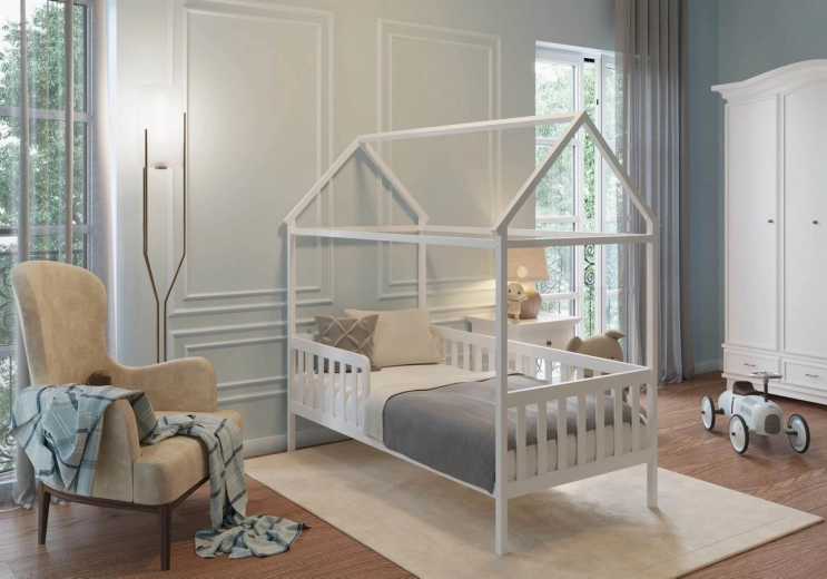 Lit enfant NANNA Heim 160 × 80 cm blanc