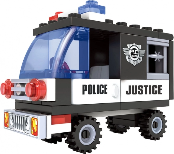 jeu de construction compatible bloxo voiture de police 48 pcs