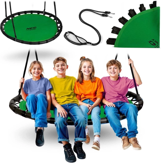 Balançoire circulaire nid de cigogne NEO-SPORT Swingo 120 cm