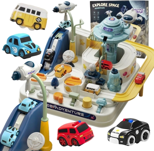 Circuit de voitures interactif Woopie Aventure spatiale