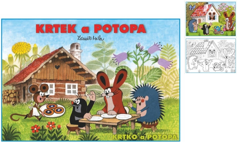 Coloriages A5 La Petite Taupe et l’inondation