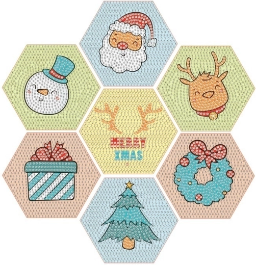 2Kids Toys peinture diamant – dessous de verre de Noël (kit DIY)