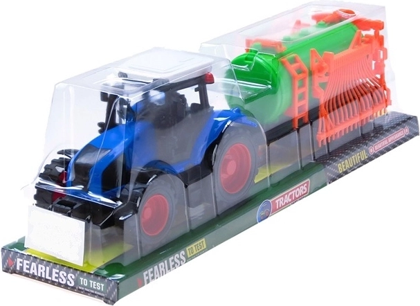 Tracteur avec machine agricole