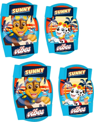 Ensemble de protections enfant pour genoux et coudes Pat' Patrouille (Chase et Marcus)