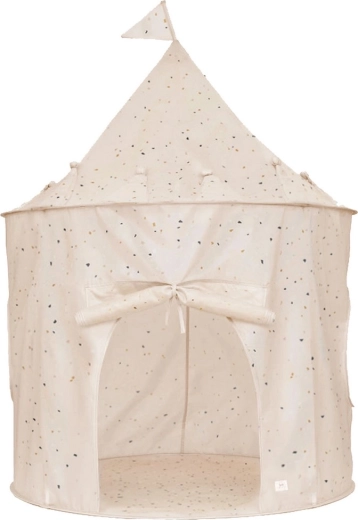 Tente pour enfants 3 Sprouts en polyester recyclé Terrazzo Cream