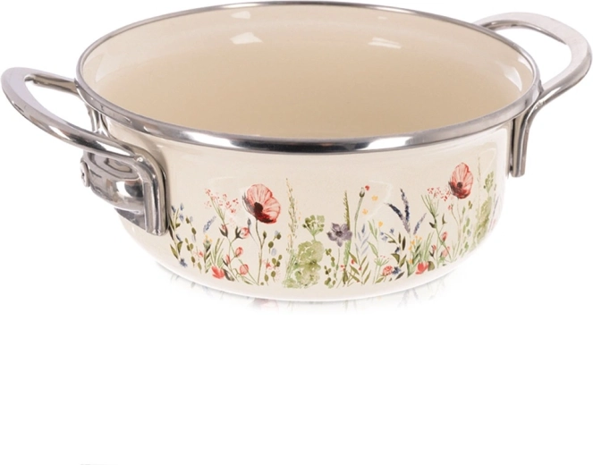 Casserole émaillée crème Maki 16 cm, 950 ml