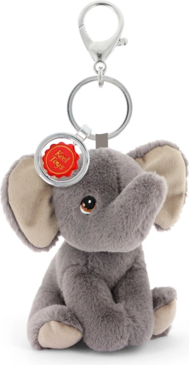 Porte-clés/pendentif Keeleco éléphant 12 cm pour sac