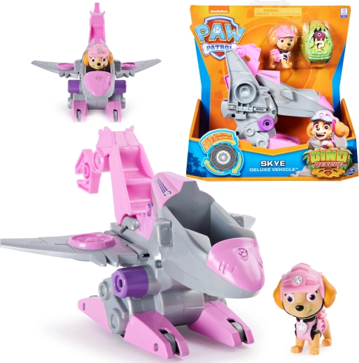 Pat’ Patrouille Dino Rescue Skye – figurine avec jetpack et dinosaure